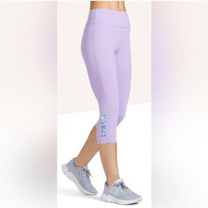 NWT Peloton Purple Essential Mid Rise‎ Capri Leggings, XS, workout bike exercise